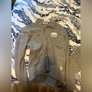 L Womens Roots Quarter zip